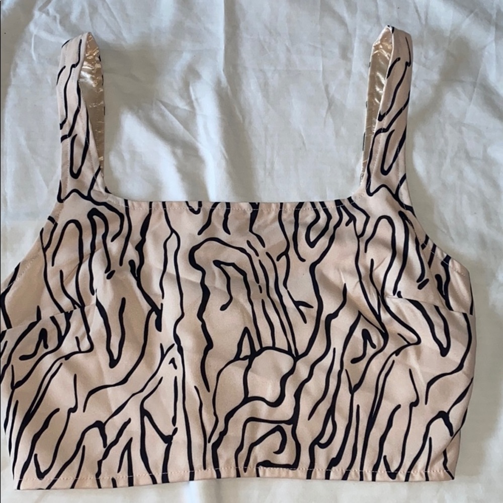 Satin Crop Top